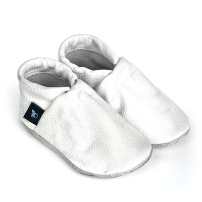 Baby Krabbelschuhe Leder Taufschuhe in Unifarben Pantau Kinder Lederpuschen