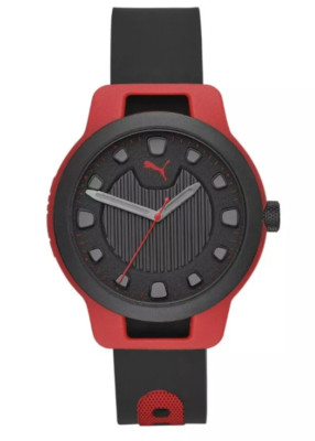 Puma Reset Men's P5001 Red Silicone Quartz Fashion Watch