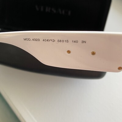 Versace Sunglasses - White with Gold Accents - Designer  display picture 1