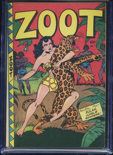 ZOOT COMICS #7 - CGC-8.0, OW - Fox - Origin/1st Rulah - Golden Age - Foto 2 di 3