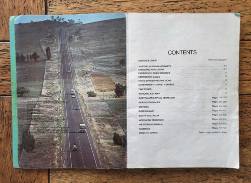 1980 Robinson's Road Atlas Of Australia 8th Edition Vintage Item - Picture 5 of 10