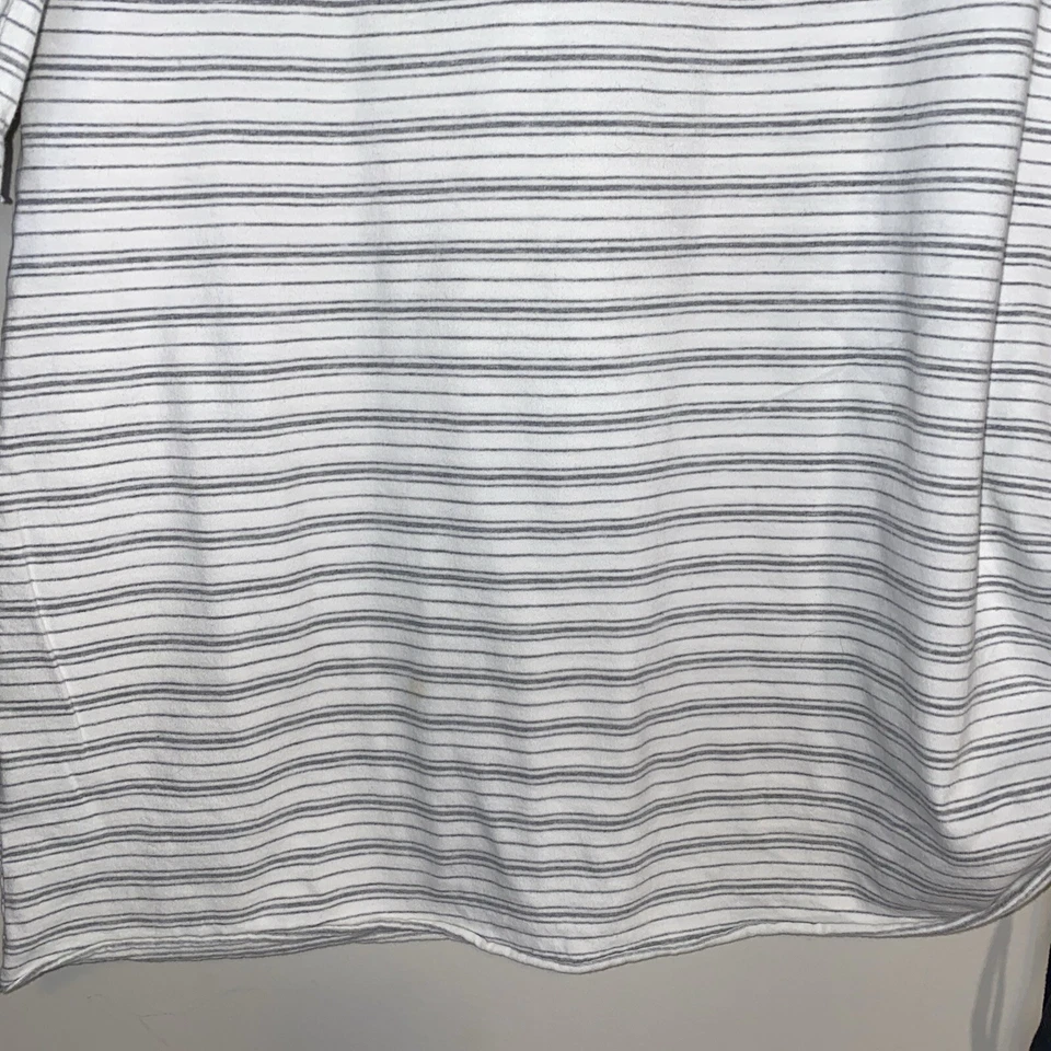 Vestido túnica a rayas blanco y gris Raw Earth Wild Sky para mujer talla M Foto 3 de 4