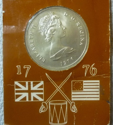Isla Turca y Caicos 1976 - 20 coronas - 200 años EE. UU. - 1,15 OZ PLATA BU - PAQUETE RCM. - Imagen 9 de 13