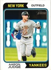 2023 TOPPS HERITAGE AARON JUDGE BASEBALL CARD #152