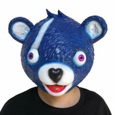 CHILDRENS SIZE BLUE CUDDLE FIREWORKS TEAM SKIN LATEX MASK PROP OSFA NEW