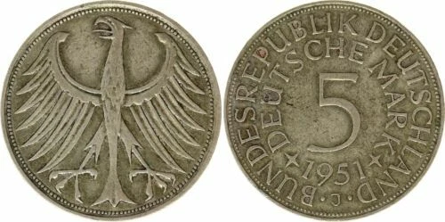 Pièces de monnaie d'Europe de l'Ouest en argent, provenance Allemagne