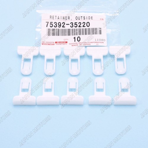 x10 Genuine TOYOTA Front Bumper Fog Bezel Retainer Sub Assy Lower 75392-35220 - Picture 2 of 8