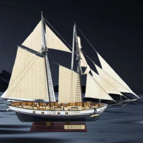 Modellino barca a vela in legno kit fai da te montaggio nave decorazione regalo nave model kit - Foto 10 di 14