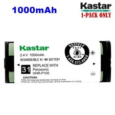 Kastar HHR-P105 Cordless Phone Battery NI-MH 2.4V 1000mAh For Panasonic Type31
