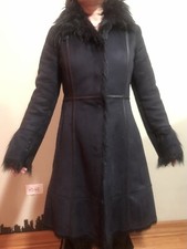Women's Dark Blue Long Coat