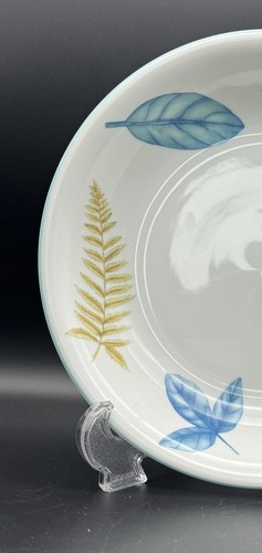 ST. ANDREWS FOLIAGE and FLOWERS Serving Bowl 9.5” Handmade & Decorated Vintage - Picture 2 of 7