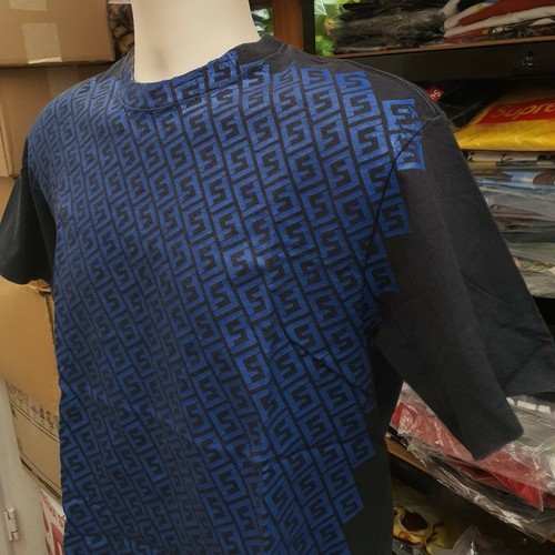 T-Shirt STUSSY Taglia M Media Nera Vintage Made In USA Molto Rara - Foto 9 di 10