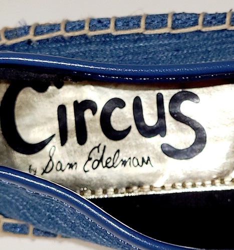 Circus by Sam Edelman Espadrille LENI Queen Bee Blue Denim Flats Slip On Wms 6M - Picture 10 of 24