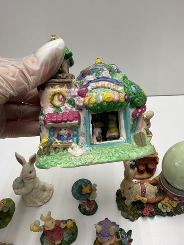 Lot of 15 Easter Decorations - Painted Egg, Hallmark Crayola Bunny, Porcelain - 第 5/10 張圖片