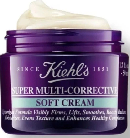 Kiehl's Super Multi-Corrective Soft A supercharged anti-aging Cream 1.7 oz NEW - Image 4 of 4