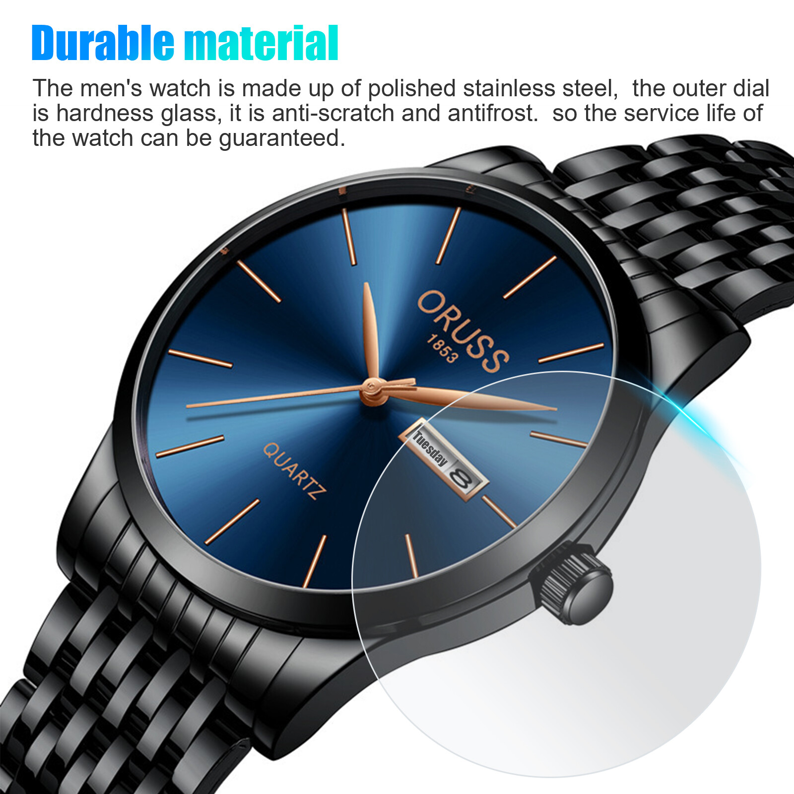 国内正規□ Just Watches Men's Watch XL Analogue Quartz Stainless