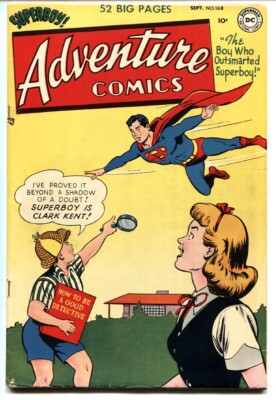 ADVENTURE COMICS #168-SUPERBOY-AQUAMAN-GREEN ARROW-JOHNNY QUICK FN+