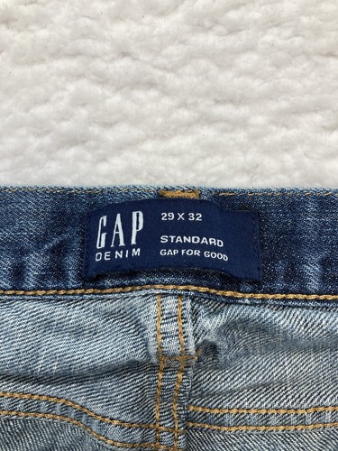 Gap Denim 1969 Men's Standard Fit Medium Wash 5 Pocket Blue Jeans Size 26X30 - Picture 6 of 9