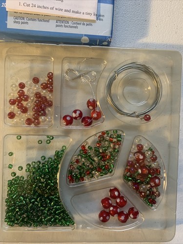 Glass Bead Spiral Tree Ornament Kit Westrim Crafts 3 Project Kit Christmas NEW - Picture 6 of 7