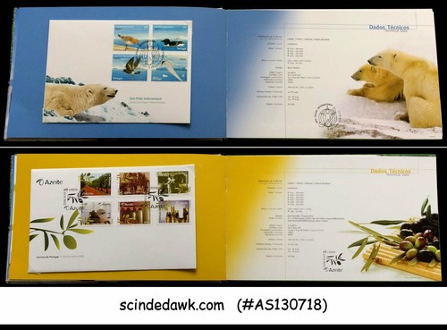 PORTUGAL - 2008 MARKS OF NATURE SPECIAL BOOK WITH 5-FDCs - Picture 2 of 3