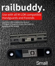custom Rail Cover laser engraving stainless steel M-Lok Cover .2nd Amendment