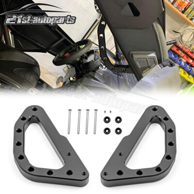 Bolt-on Pillar Grab Pull Handles Holder For 17-24 Can Am Maverick X3 Max Turbo R