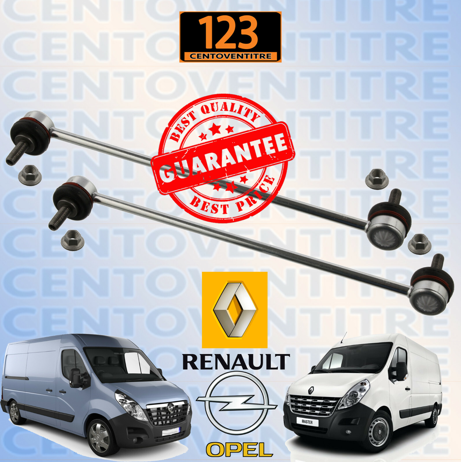 Biellette Barra Stabilizzatrice Renault Master Iii Nissan Nv400 - Immagine 1