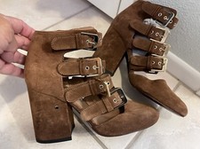 Laurence Dacade Strapy Gladiator Bwn Suede Sexy Hippie Ankle Bootie Shoes 36 $1k