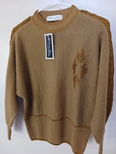 European Women's Sweater Lambswool Angora Size 12 Christmas Gift Idea 1980's New