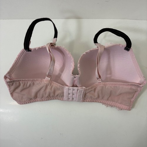 Victoria’s Secret Dream Angels Lined Demi Pink Floral Lace Size 38DD - Picture 5 of 8