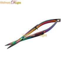 Micro Castroviejo Eye Scissor 4.5" Straight Multi Color Rainbow High Quality