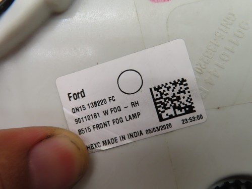 2018-2021 FORD ECOSPORT FRONT RIGHT PASSENGER SIDE FOG LIGHT HALOGEN LAMP OEM - Picture 7 of 7