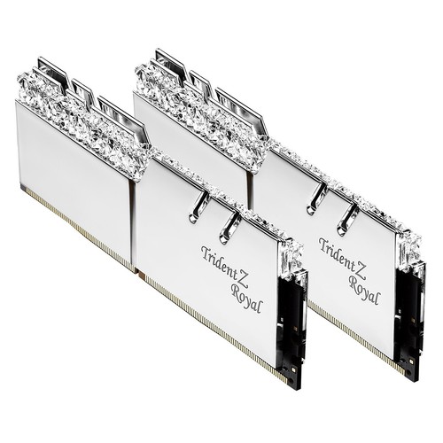 128GB G.Skill DDR4 Trident Z Royal Silver 3200Mhz PC4-25600 CL16 Quad Kit 4x32GB - Picture 5 of 5