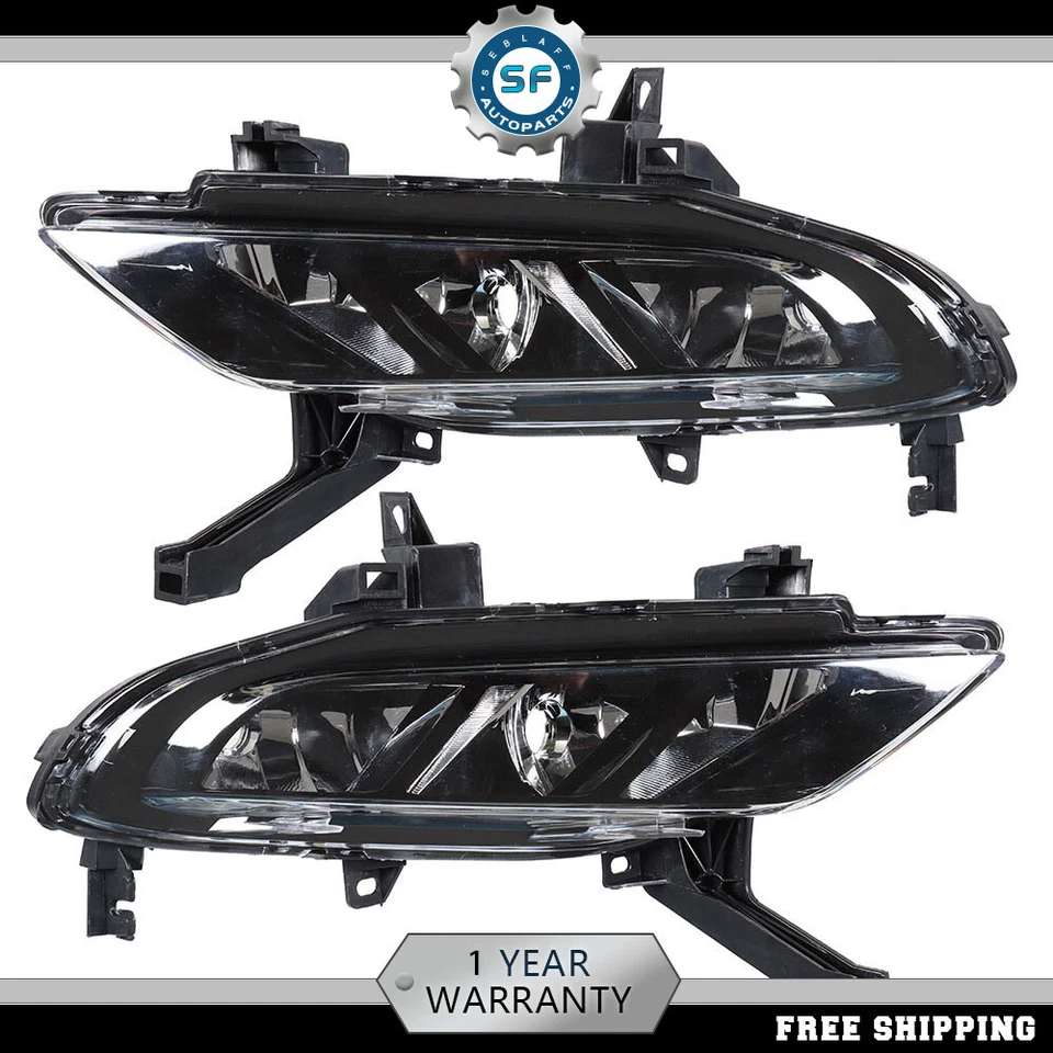 Front Bumper Driving Fog Light Lamps Assembly Kit For Nissan Maxima 2016-2019 - Image 4 of 4
