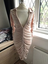 pretty little thing size fitted pleated dress