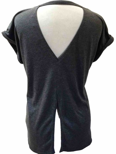 MISS SELFRIDGE Grey Sleeveless V-neck Blouse, Vest Top, U.K. 12 FREE POSTAGE - Picture 3 of 5