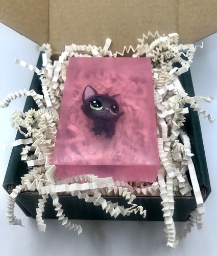 Kinder Miniatur Haustier handgemachte Seife mit Katze Kätzchen Hund Welpe Spielzeug, Geschenk, Tier LPS - Bild 6 von 12