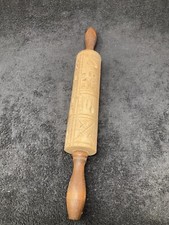 Wood pattern rolling pin
