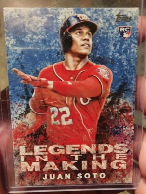 2018 Topps Update Juan Soto Legends In The Making BLUE RC! | eBay