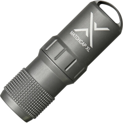 Exotac MATCHCAP XL - wasserdichter Behälter von Zündhölzer, grau EX-004100-GUN