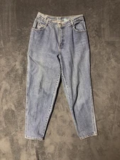 Gitano Jeans  Mom High Waist Straight Tapered Womens 10 Short Blue