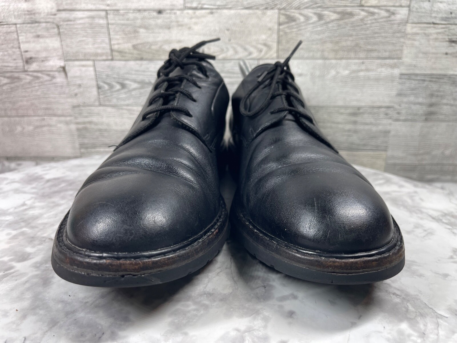 SAOLA Scarpa derby Mephisto Oxford uomo 8M Goodyear Welt pelle nera brogue lavoro carriera