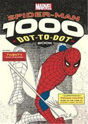NEW PACK OF 3 MARVEL SUPER HERO 1000 DOT-TO-DOT BOOKS SPIDER-MAN CAPTAIN AMERICA