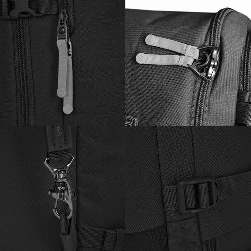 Pacsafe Go Anti-Theft Carryon 34L Backpack Jet Black 35155 - Picture 8 of 9