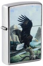 Zippo Linda Picken Eagle Design Street Chrome 49822