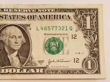 Ladder Serial Number Dollar 45677321 FRB San Francisco U.S. Series 2003 L Q Note