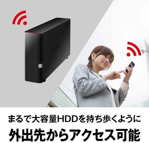 BUFFALO NAS Smartphone / Tablet / PC compatible network HDD 3TB LS210D0301G - Afbeelding 8 van 8