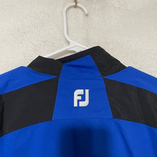 FootJoy FJ Dryjoys Mens L Windbreaker Pullover Short Sleeve Jacket Thornblade - Picture 8 of 8