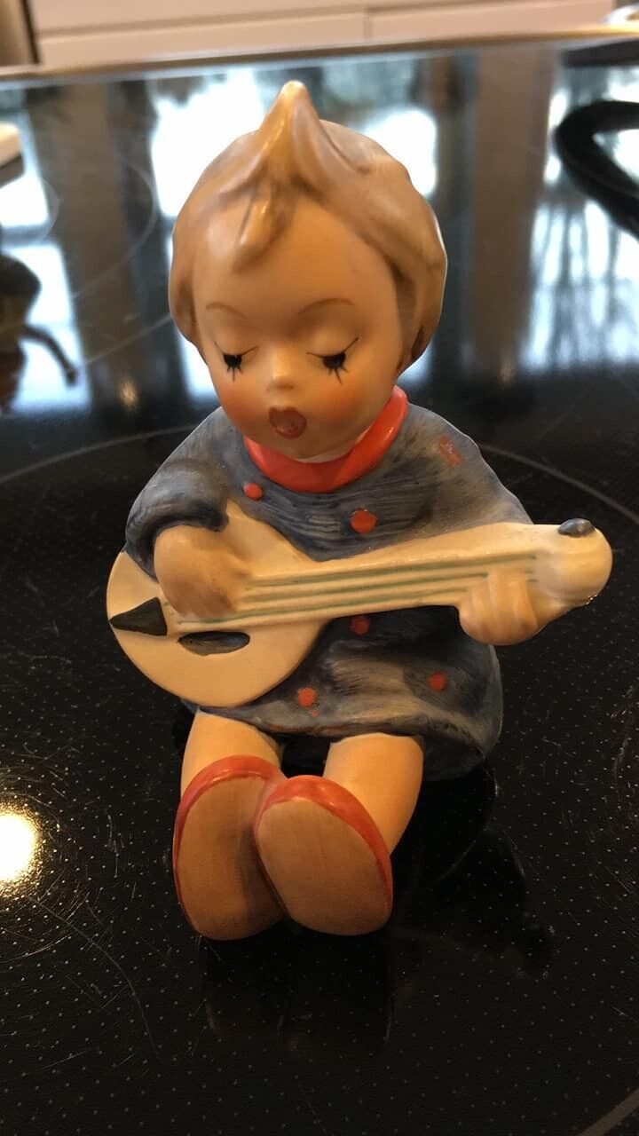 Hummel Goebel #53 Joyful lute W Germany girl figurine playing musical angel