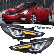 Headlights For Hyundai Sonata 2011 2012 2013 2014 With Sequential Turn Signal